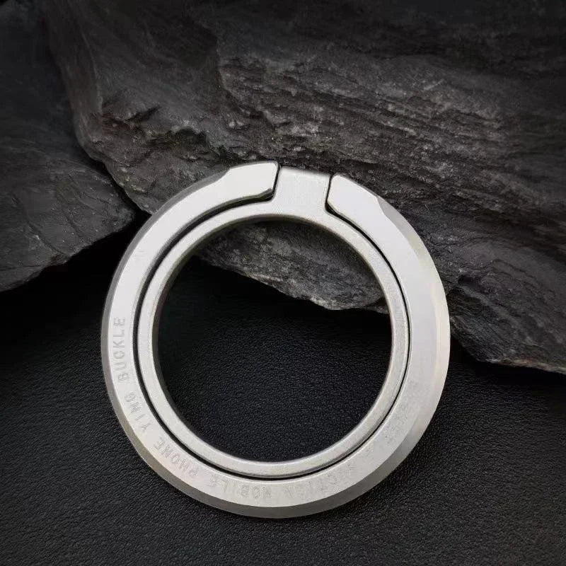 Ultra-Thin Cell Phone Ring Holder Magnetic Ring Foldable Kickstand Magnet Grip Desktop Stand for Magsafe Iphone 16 15 14 13 12
